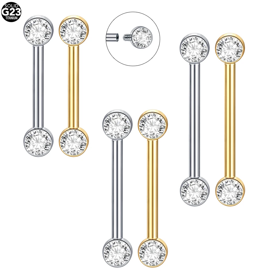 Body Jewelry Changing Kit - 1/5 adet İmplant Sınıf Titanyum İçten