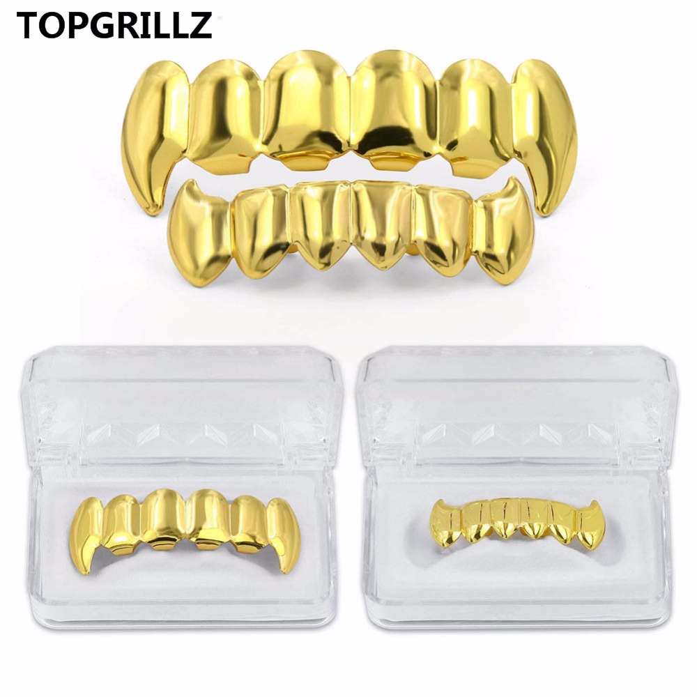 Body Jewelry Real Gold - TOPGRILLZ Altın Gümüş Kaplama HIP HOP
