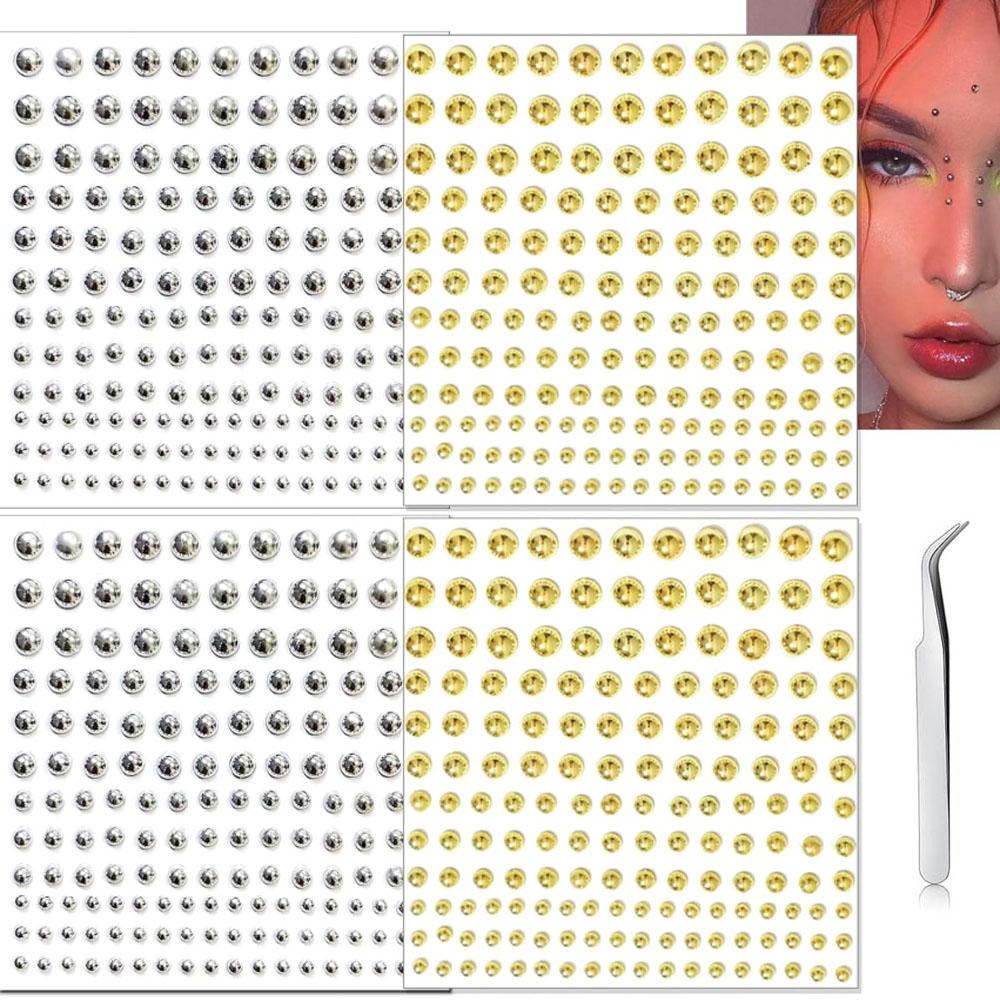 Body Jewelry Piercing - 661 Adet Set Yüz Sahte Piercingleri