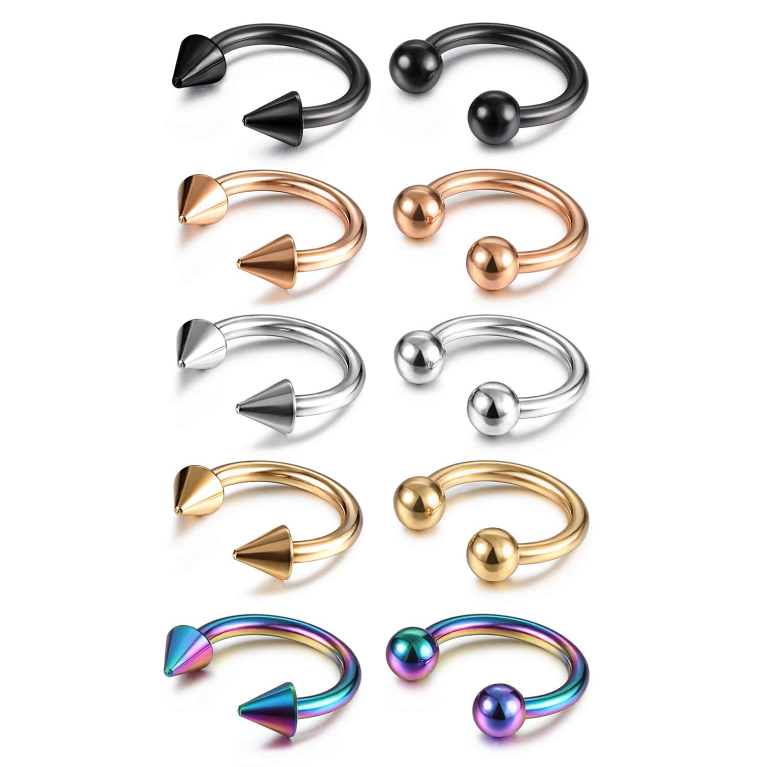 Body Jewelry Changing Kit - 14G 16G Septum Takısı Cerrahi Çelik