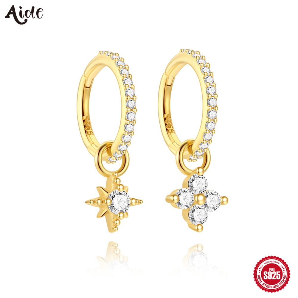 Body Jewelry Gold Plated - Aide 1 adet 925 gümüş halka