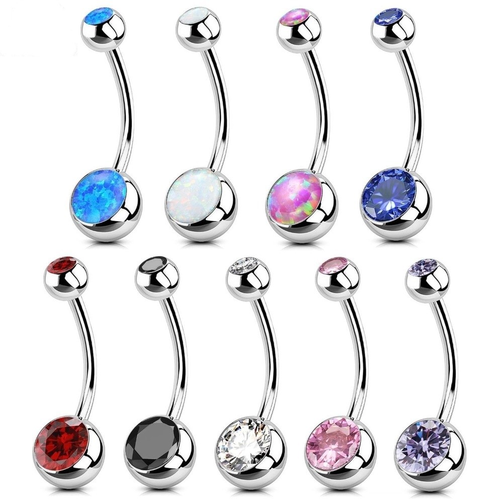 Body Jewelry Materials - Yüksek Kaliteli Titanyum Malzeme Göbek Piercingleri
