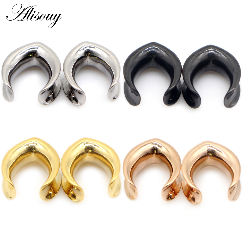 Body Jewelry Ear Gauges - Alisouy 2 adet 6mm-30mm Su Damlası