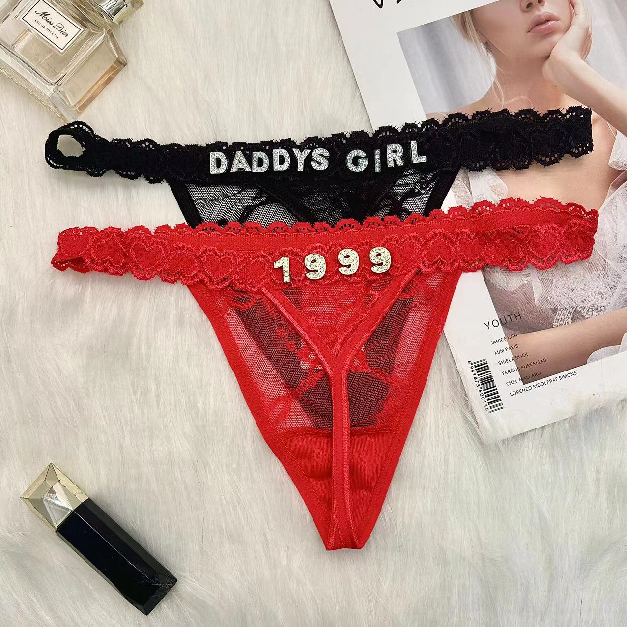 Body Jewelry Names - Parlak Harfler ile Özel Ad Tanga