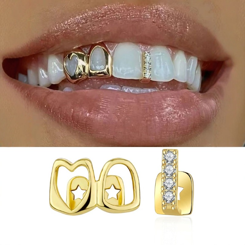 Body Jewelry Changing Kit - -Erkekler ve Kadınlar için Altın Grillz