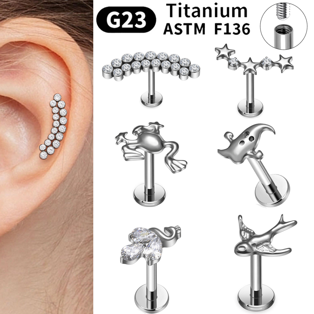 Body Jewelry Changing Kit - ASTM F136 G23 Titanyum Piercing Seti