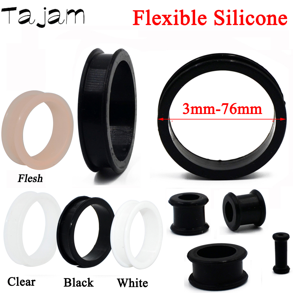 Body Jewelry Ear Gauges - 1 çift 3mm-76mm Büyük Boy Içi