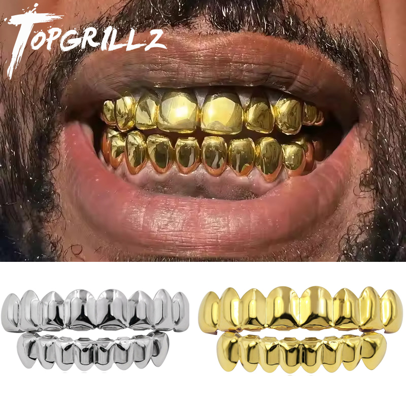 Body Jewelry Real Gold - TOPGRILLZ Altın Gümüş Kaplama HIP HOP