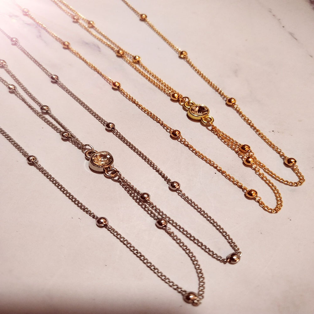 Göbek zinciri-Dainty CZ göbek  - Body Jewelry Gold Plated incelemesi ve fiyatı