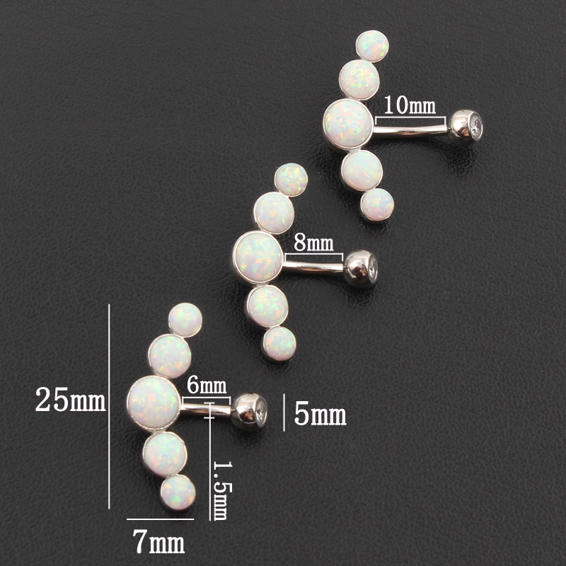 Göbek halkası 925 ayar gümüş m - Body Jewelry Materials incelemesi ve fiyatı