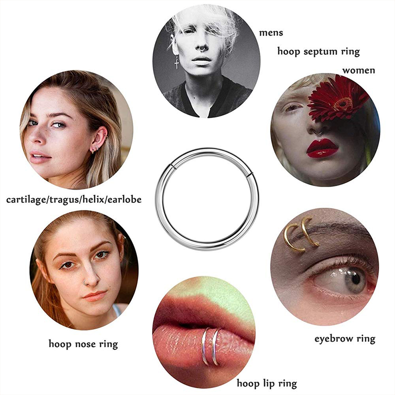 16G 316L Cerrahi Çelik Menteşe - Body Jewelry Cartilage Earrings incelemesi ve fiyatı