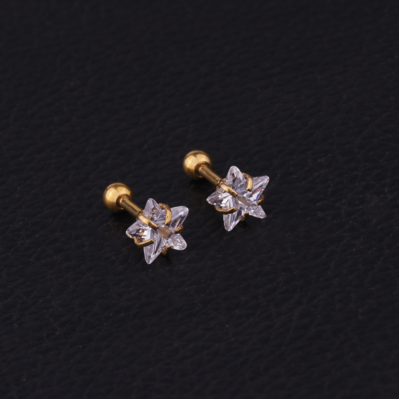 Helix piercing yıldız küpe kad - Body Jewelry Cartilage Earrings incelemesi ve fiyatı