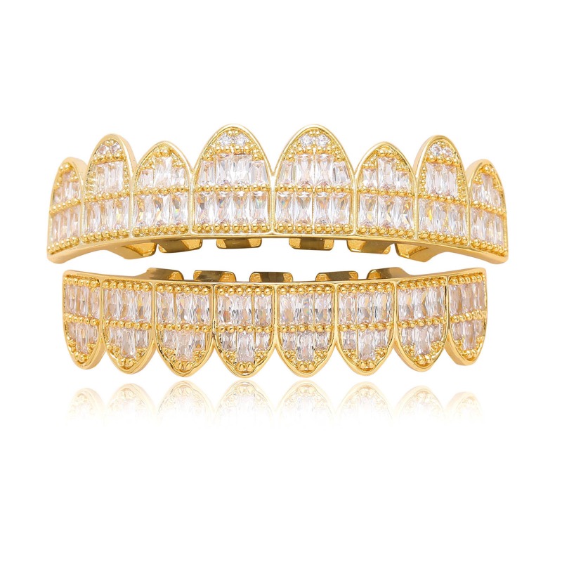 Hiphop buzlu Out T kare zirkon - Body Jewelry Real Gold incelemesi ve fiyatı