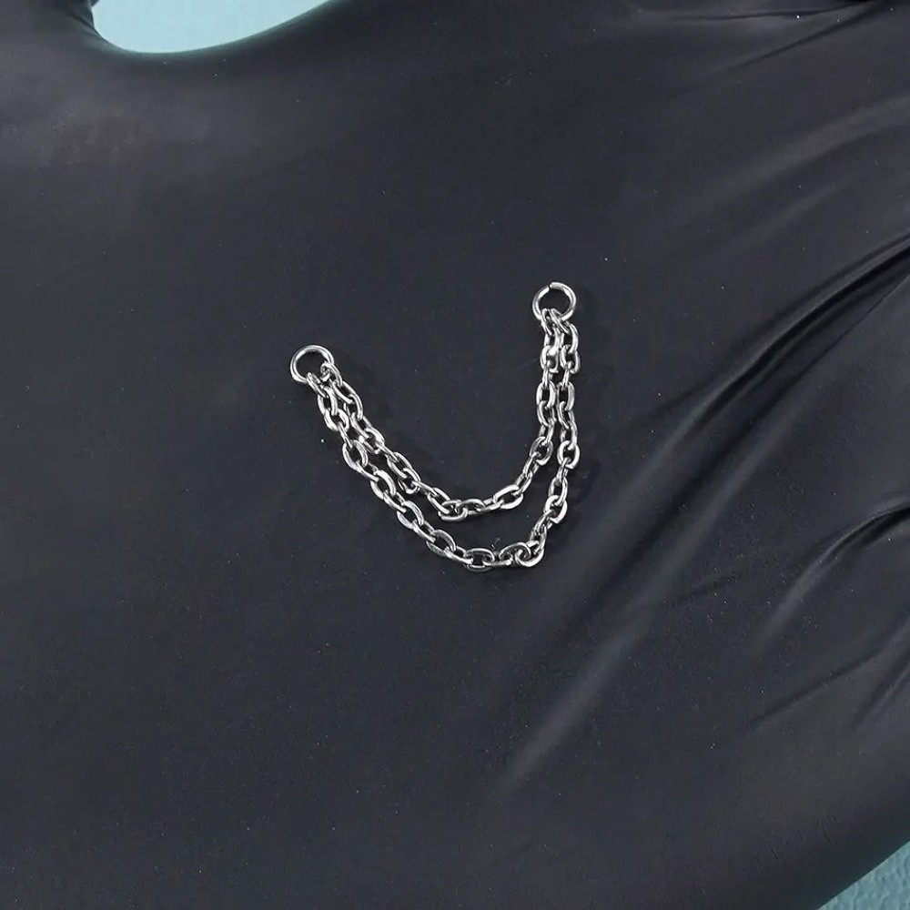 Titanyum Burun Zinciri Üç Katm - Body Jewelry Piercing incelemesi ve fiyatı