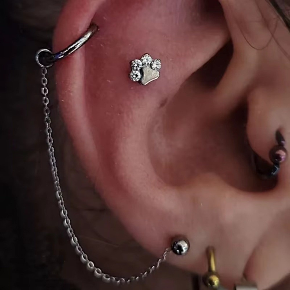 Titanyum Burun Zinciri Üç Katm - Body Jewelry Piercing incelemesi ve fiyatı