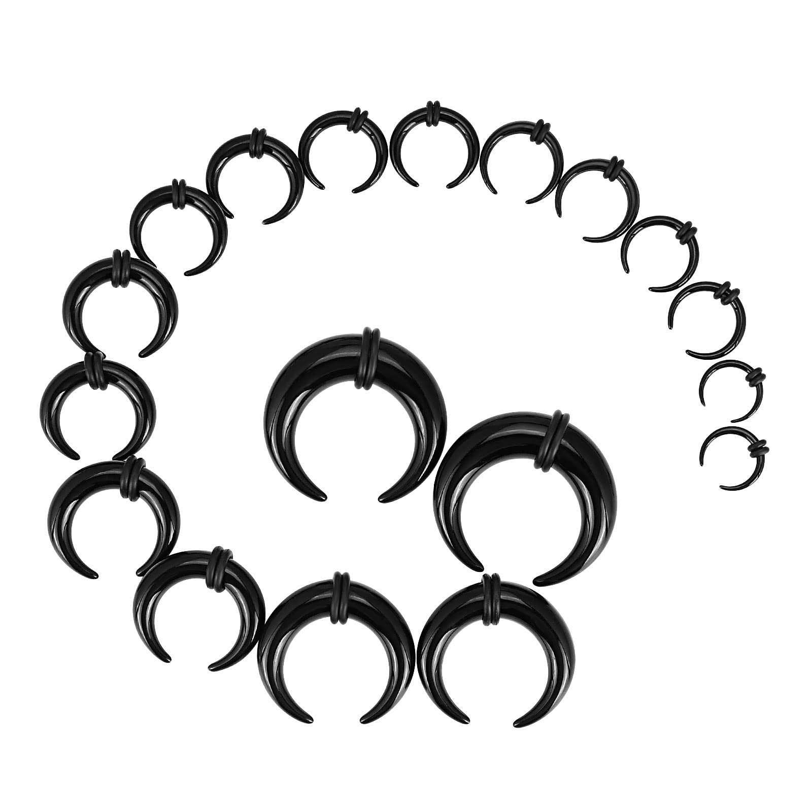 18 adet Akrilik Septum Pincher - Body Jewelry Ear Gauges incelemesi ve fiyatı