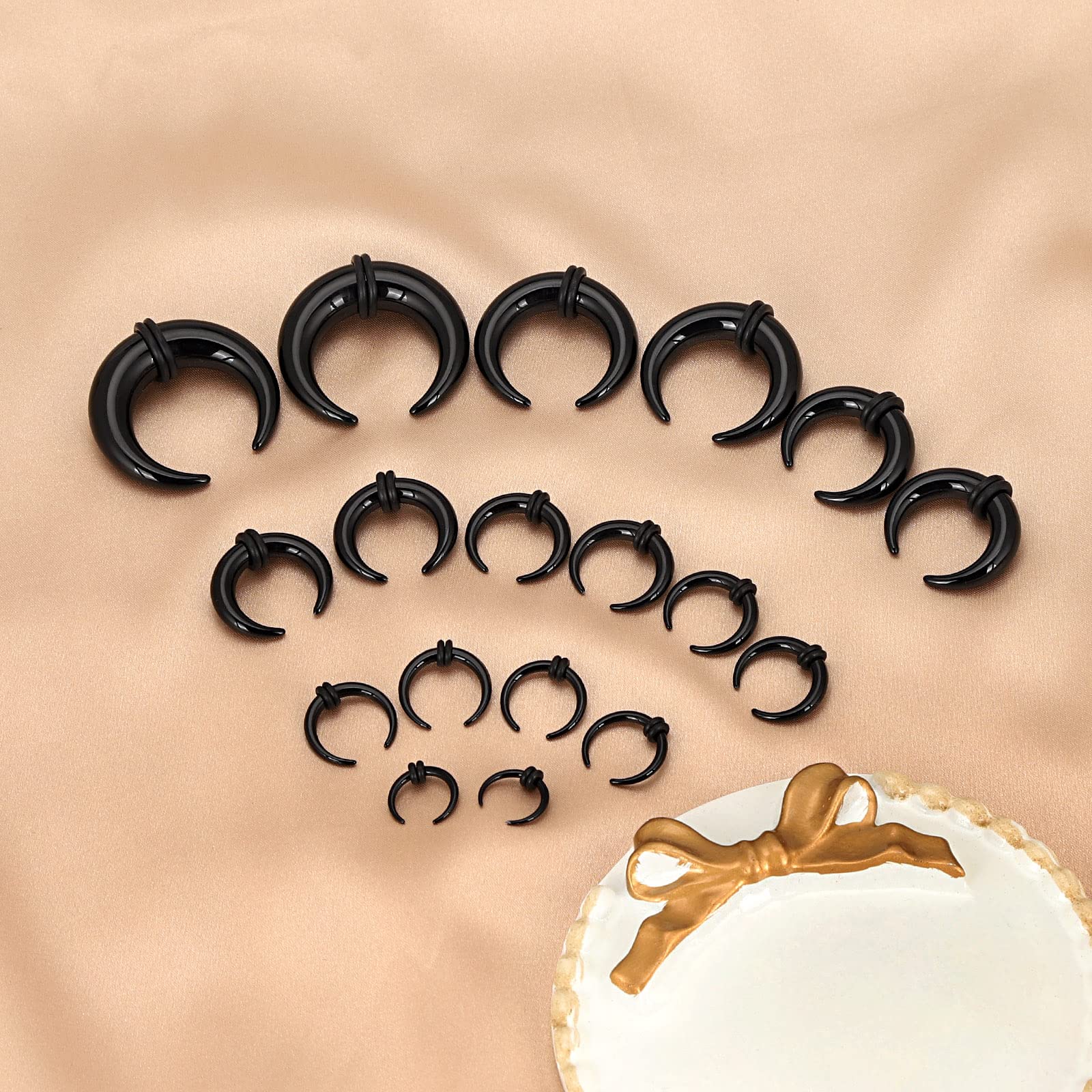 18 adet Akrilik Septum Pincher - Body Jewelry Ear Gauges incelemesi ve fiyatı