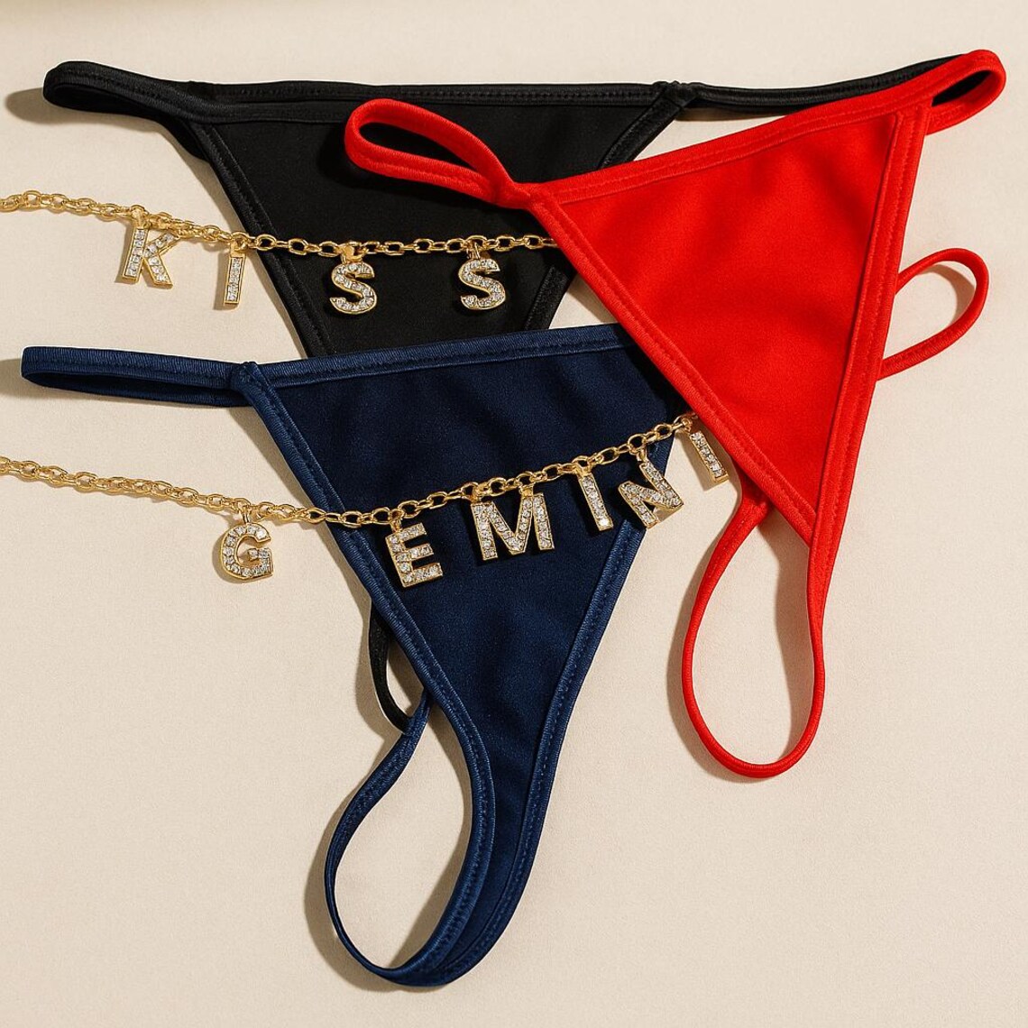 Özel Zincir Tanga Adı Harfler  - Body Jewelry Names incelemesi ve fiyatı