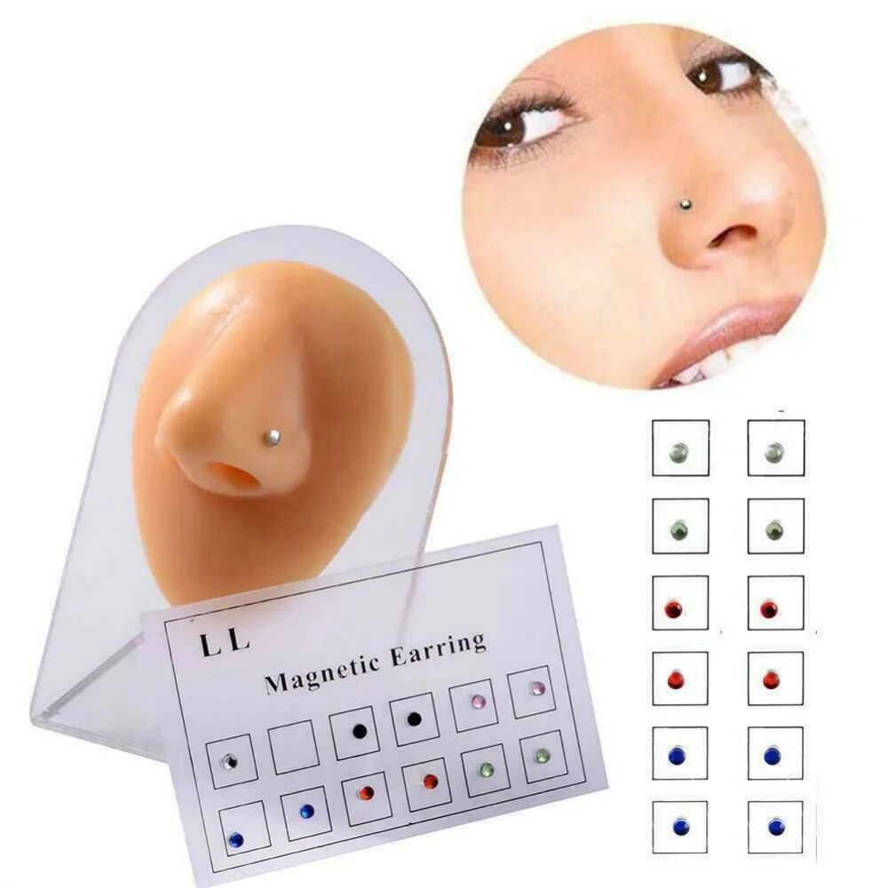 12 adet/kart sahte dolandırıcı - Body Jewelry Cartilage Earrings incelemesi ve fiyatı
