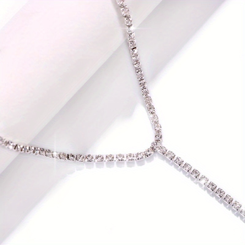 1 parça parlak elmas taklidi b - Body Jewelry Leg Chain incelemesi ve fiyatı