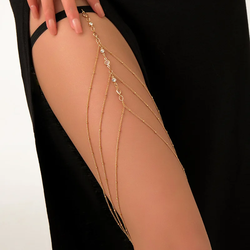Moda Yaz Bohemian Uyluk Zincir - Body Jewelry Leg Chain incelemesi ve fiyatı