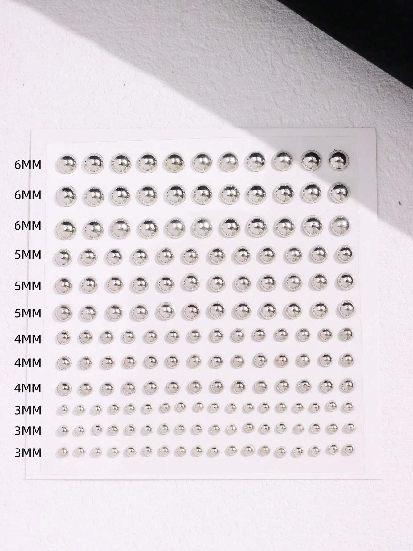 165 adet/takım 3-6mm gümüş kap - Body Jewelry Piercing incelemesi ve fiyatı