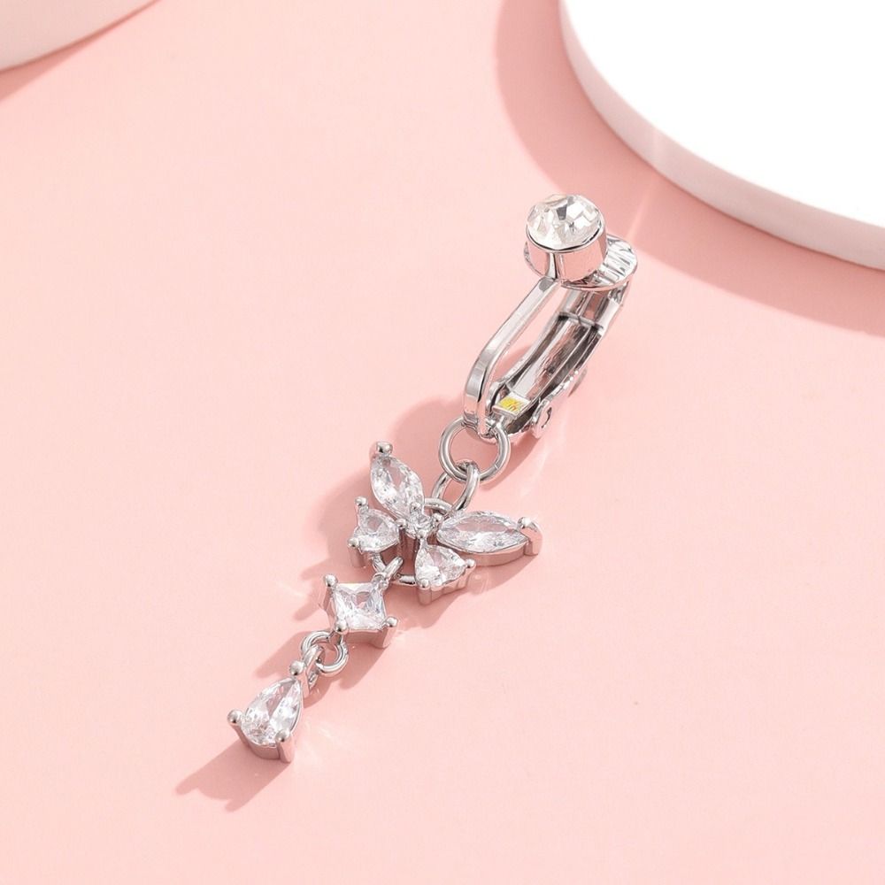 Kelebek Tasarımlı Klipsli Göbe - Body Jewelry Materials incelemesi ve fiyatı