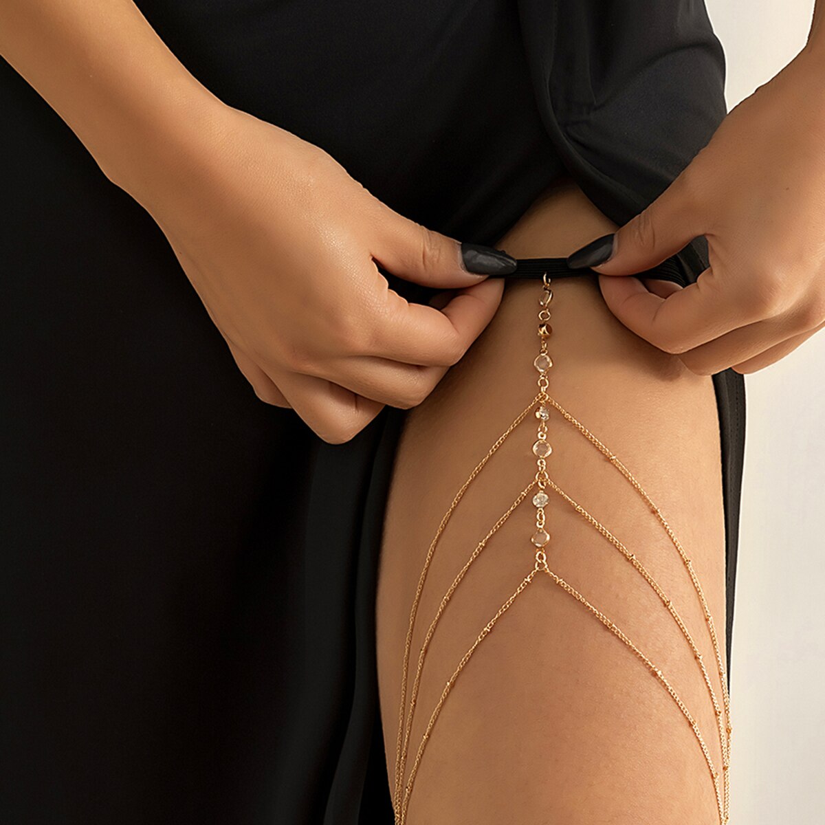 Boho elastik bant kristal baca - Body Jewelry Dress incelemesi ve fiyatı