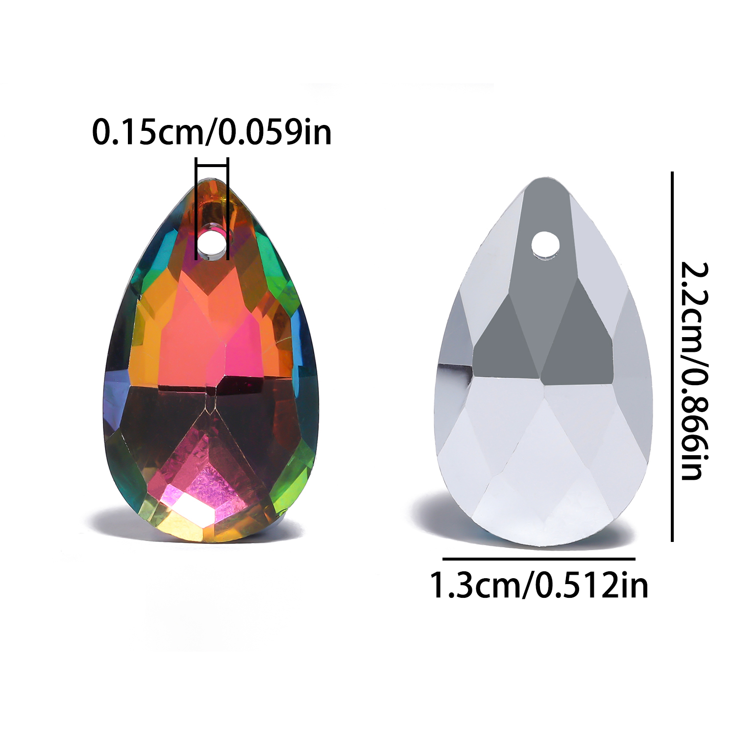 8 adet 13x22mm Tek Delik Cam S - Body Jewelry Piercing incelemesi ve fiyatı