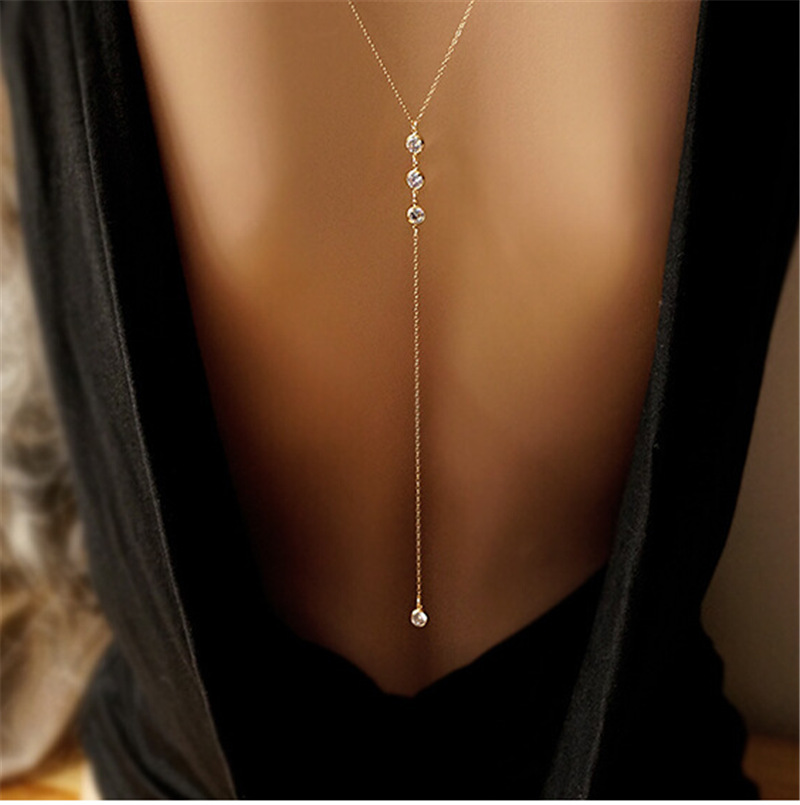 Uzun Sırtı Açık Kolye Vücut Zi - Body Jewelry Materials incelemesi ve fiyatı