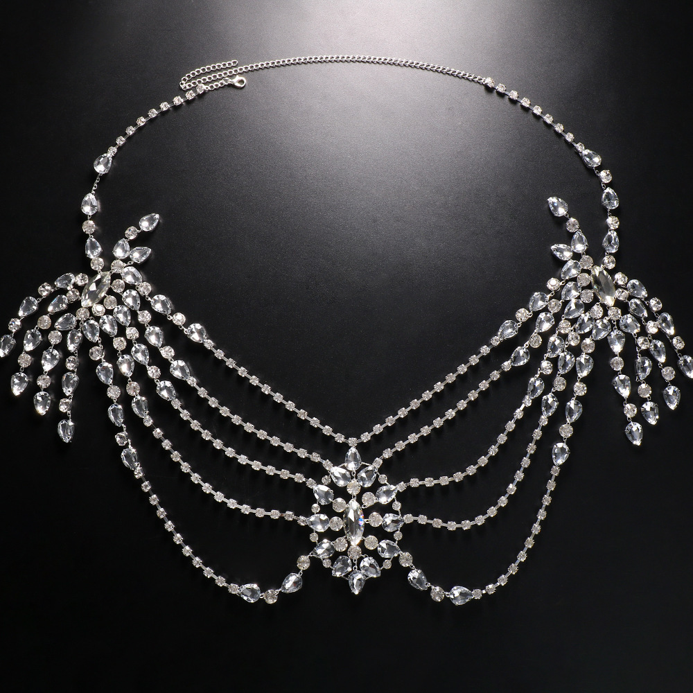 Boho kristal gelin omuz zincir - Body Jewelry Dress incelemesi ve fiyatı