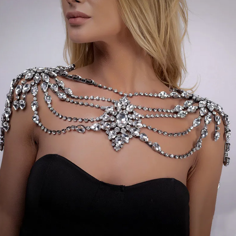 Boho kristal gelin omuz zincir - Body Jewelry Dress incelemesi ve fiyatı
