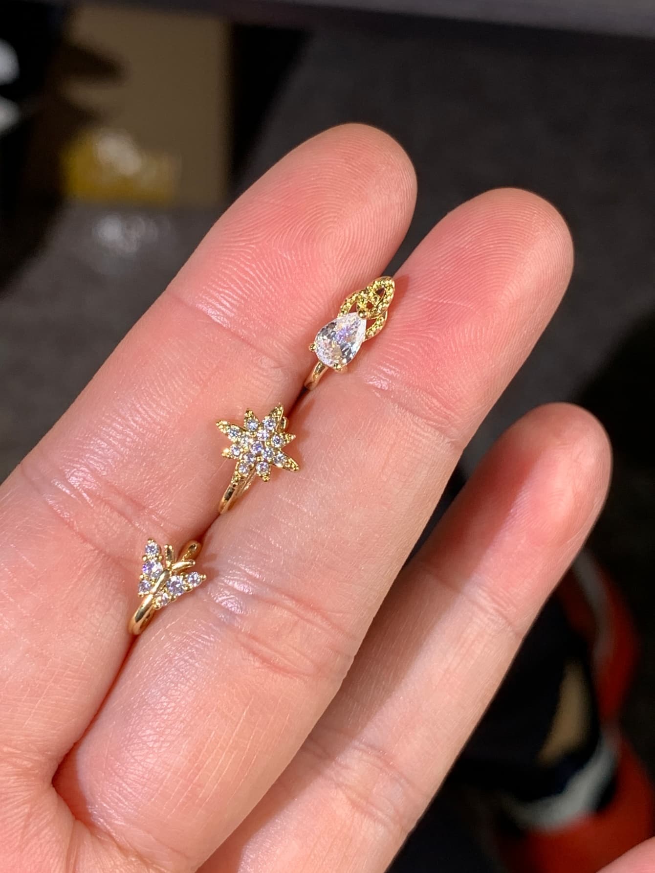 3 parçalı şık ve zarif burun k - Body Jewelry Materials incelemesi ve fiyatı