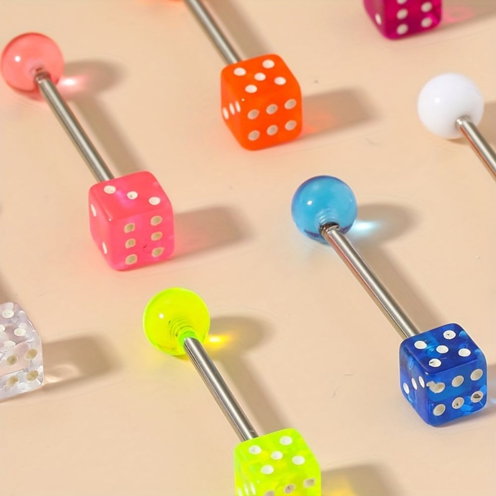10 adet Dil Çivi Seti Renkli A - Body Jewelry Changing Kit incelemesi ve fiyatı