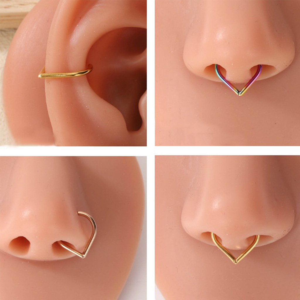 5 adet paslanmaz çelik sahte b - Body Jewelry Cartilage Earrings incelemesi ve fiyatı