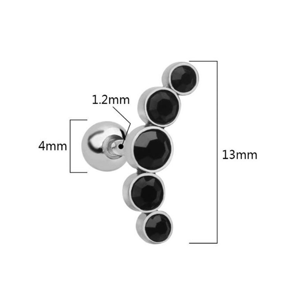 1 adet moda 16G paslanmaz çeli - Body Jewelry Cartilage Earrings incelemesi ve fiyatı