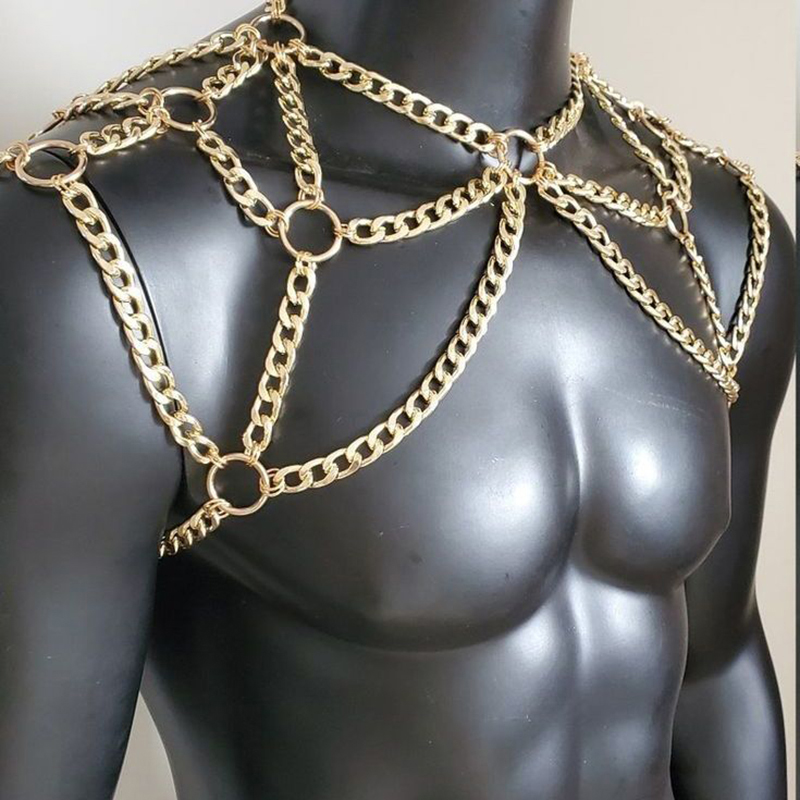 Punk Erkekler Omuz Vücut Zinci - Body Jewelry Chain incelemesi ve fiyatı