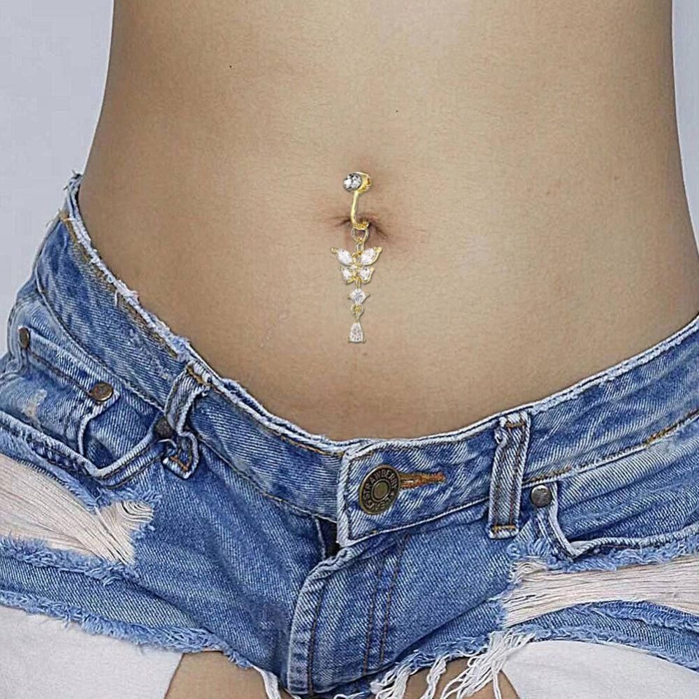 Kelebek Tasarımlı Klipsli Göbe - Body Jewelry Materials incelemesi ve fiyatı