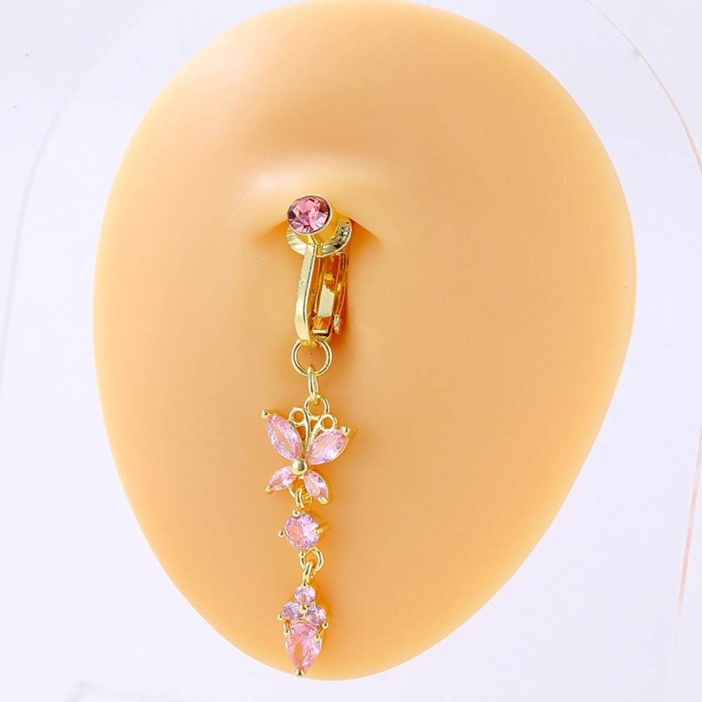Kelebek Tasarımlı Klipsli Göbe - Body Jewelry Materials incelemesi ve fiyatı