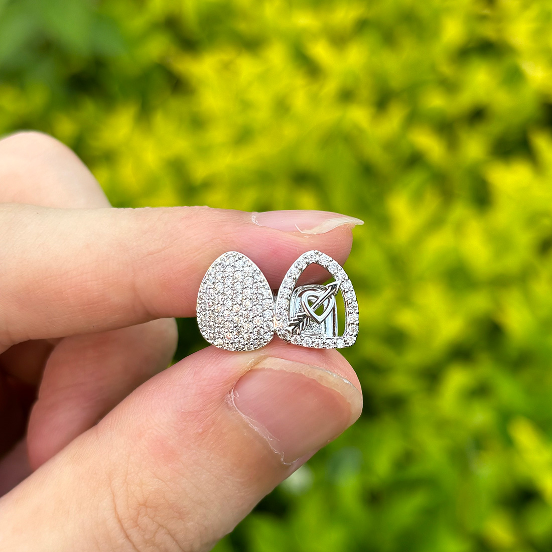 z hip hop çift aşk kalp içi bo - Body Jewelry Gold Plated incelemesi ve fiyatı