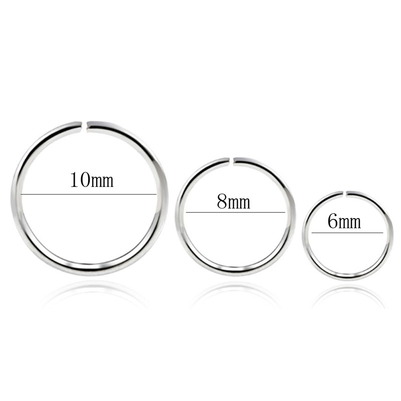 925 gümüş burun halkası dudak  - Body Jewelry Cartilage Earrings incelemesi ve fiyatı