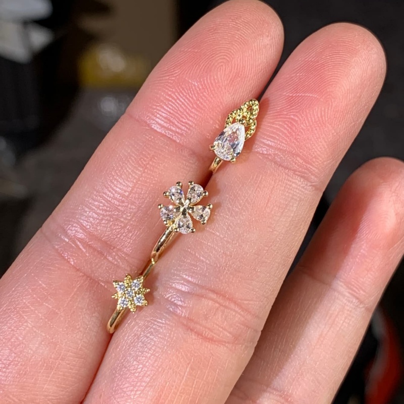 3 parçalı Fransız tarzı minima - Body Jewelry Materials incelemesi ve fiyatı