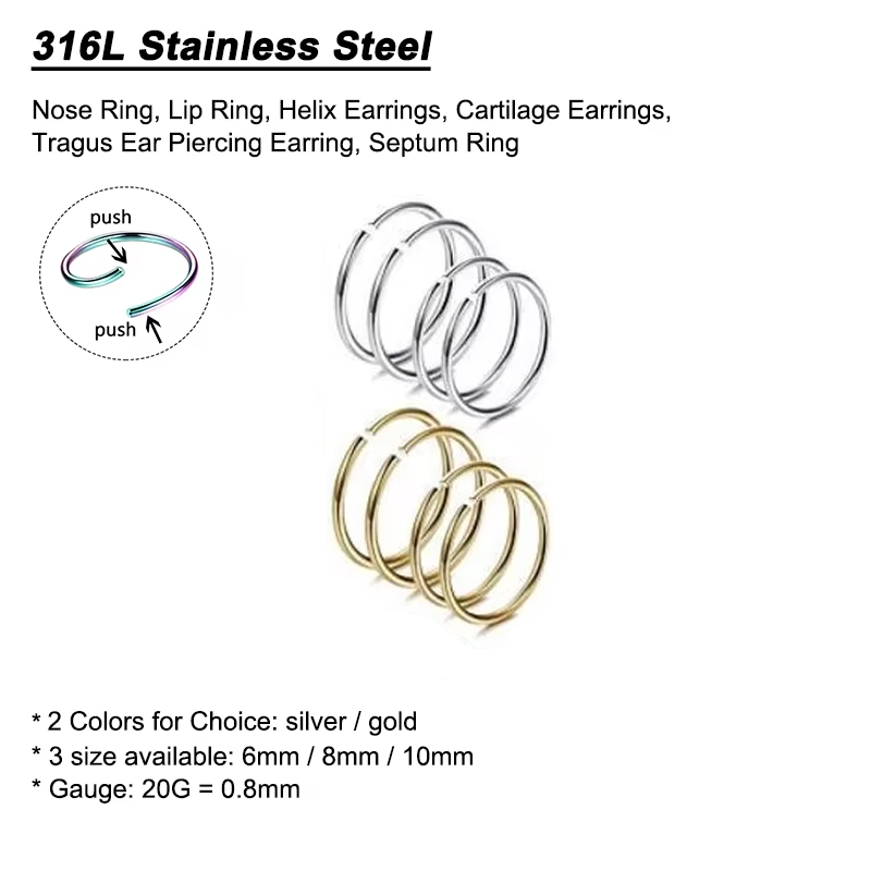6 adet/grup hipoalerjenik buru - Body Jewelry Cartilage Earrings incelemesi ve fiyatı