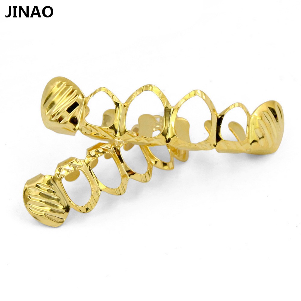 JINAO yeni Fit d-kesim Grillz  - Body Jewelry Gold Plated incelemesi ve fiyatı