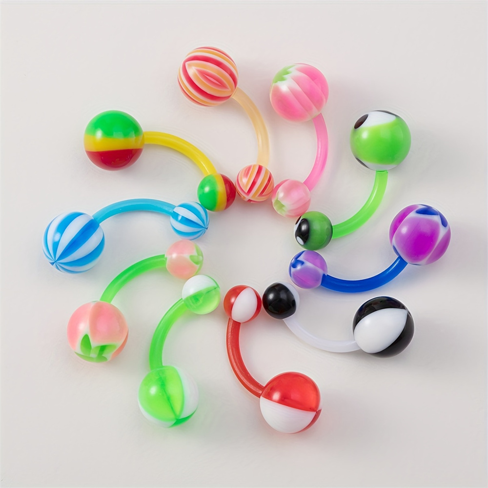 10 adet/takım Karışık Renkli A - Body Jewelry Changing Kit incelemesi ve fiyatı