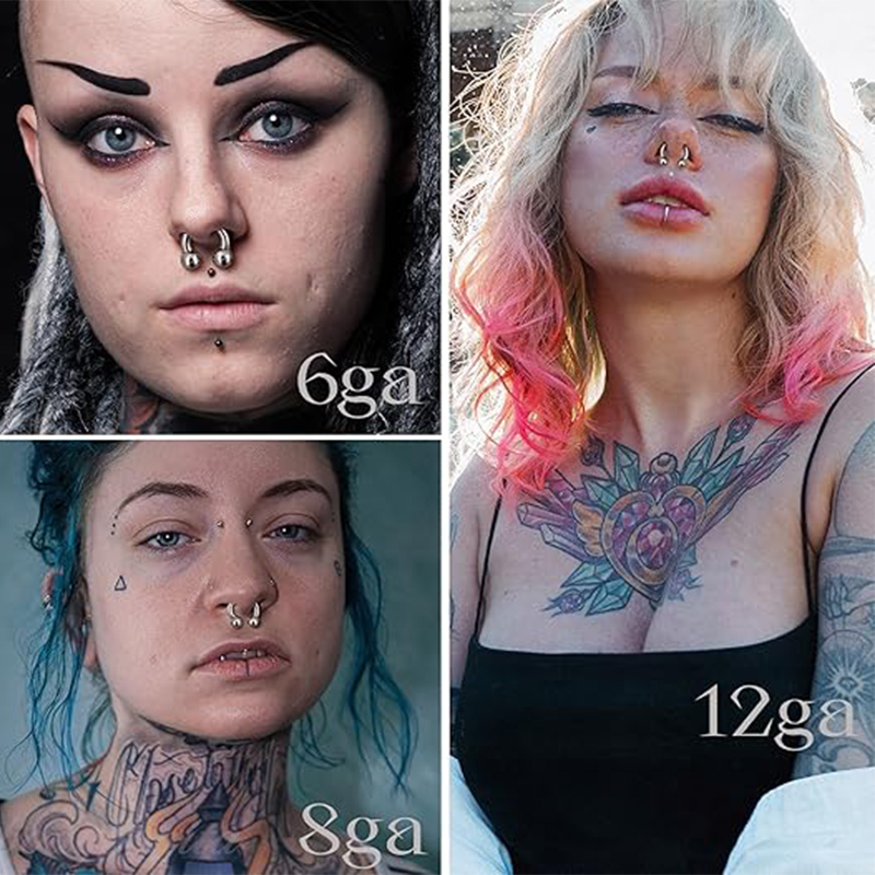 1 adet 18G-00G büyük Ölçülü Pa - Body Jewelry Ear Gauges incelemesi ve fiyatı