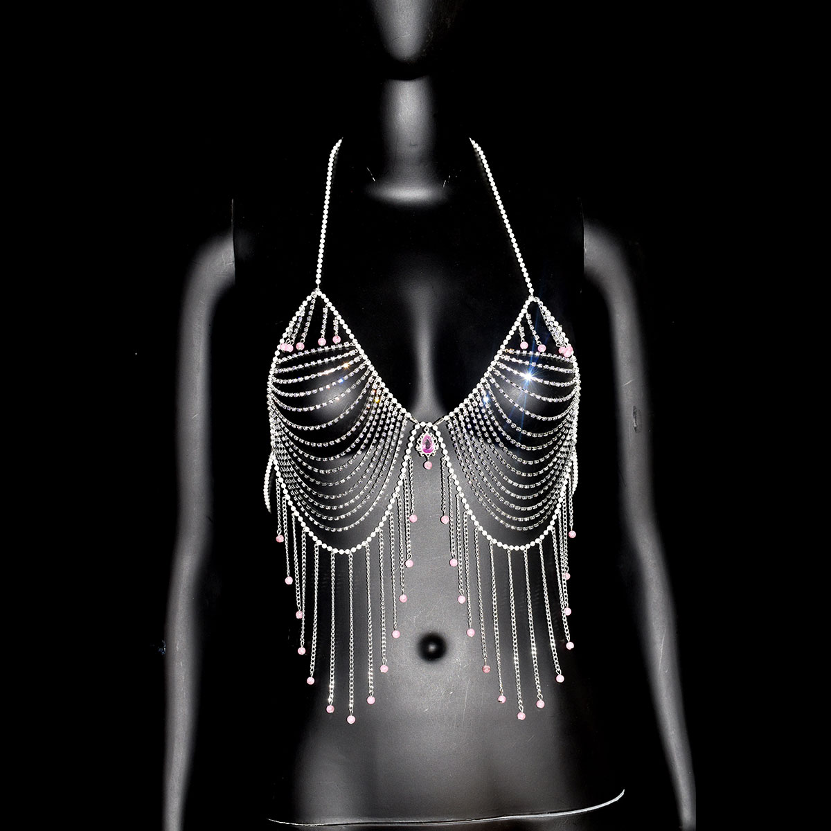 Şık Rhinestone Sutyen Takı Sek - Body Jewelry Dress incelemesi ve fiyatı