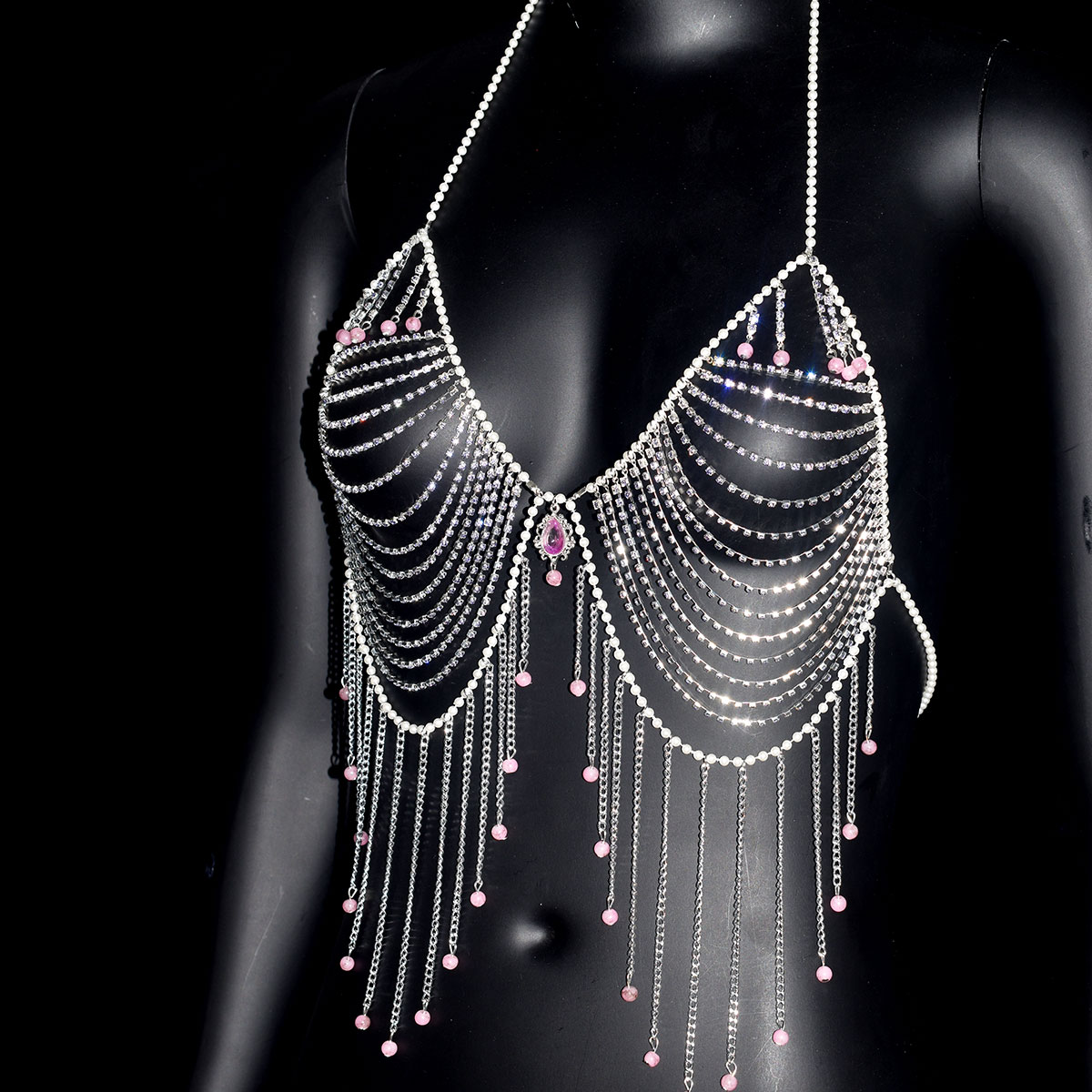 Şık Rhinestone Sutyen Takı Sek - Body Jewelry Dress incelemesi ve fiyatı