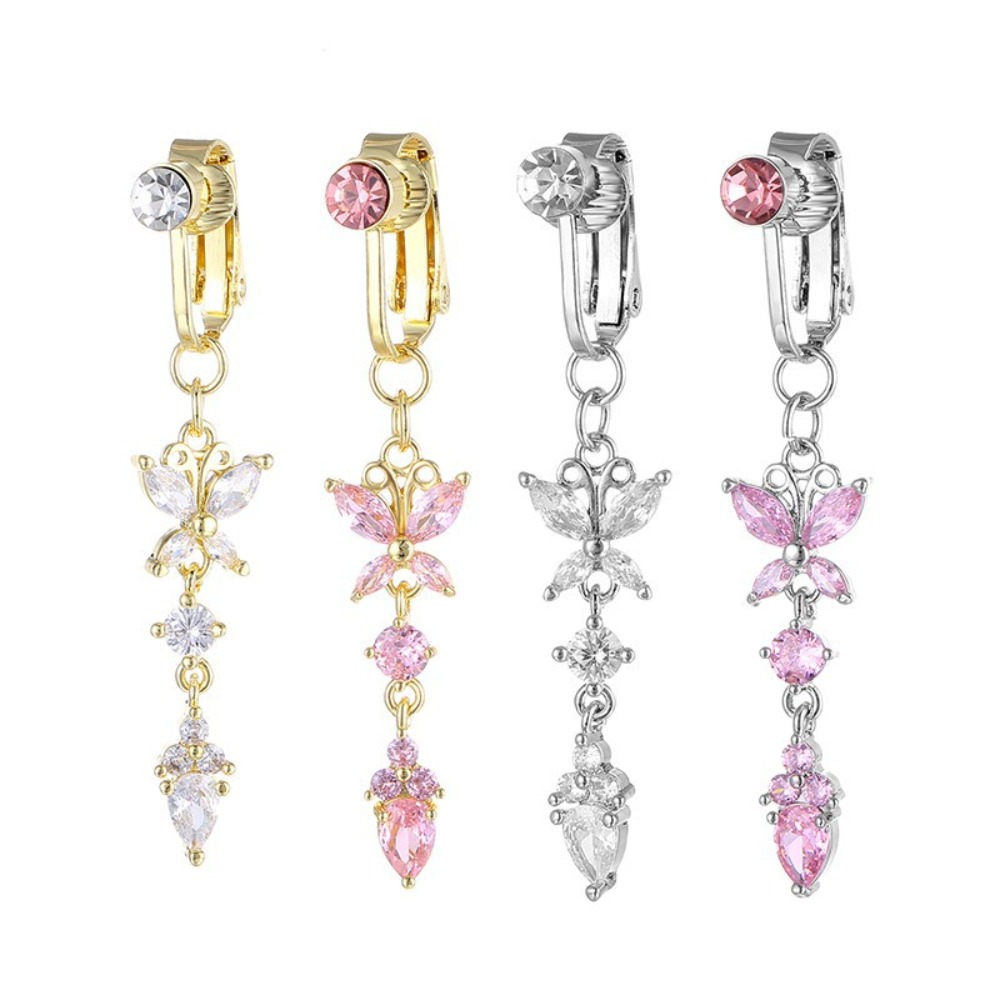 Kelebek Tasarımlı Klipsli Göbe - Body Jewelry Materials incelemesi ve fiyatı