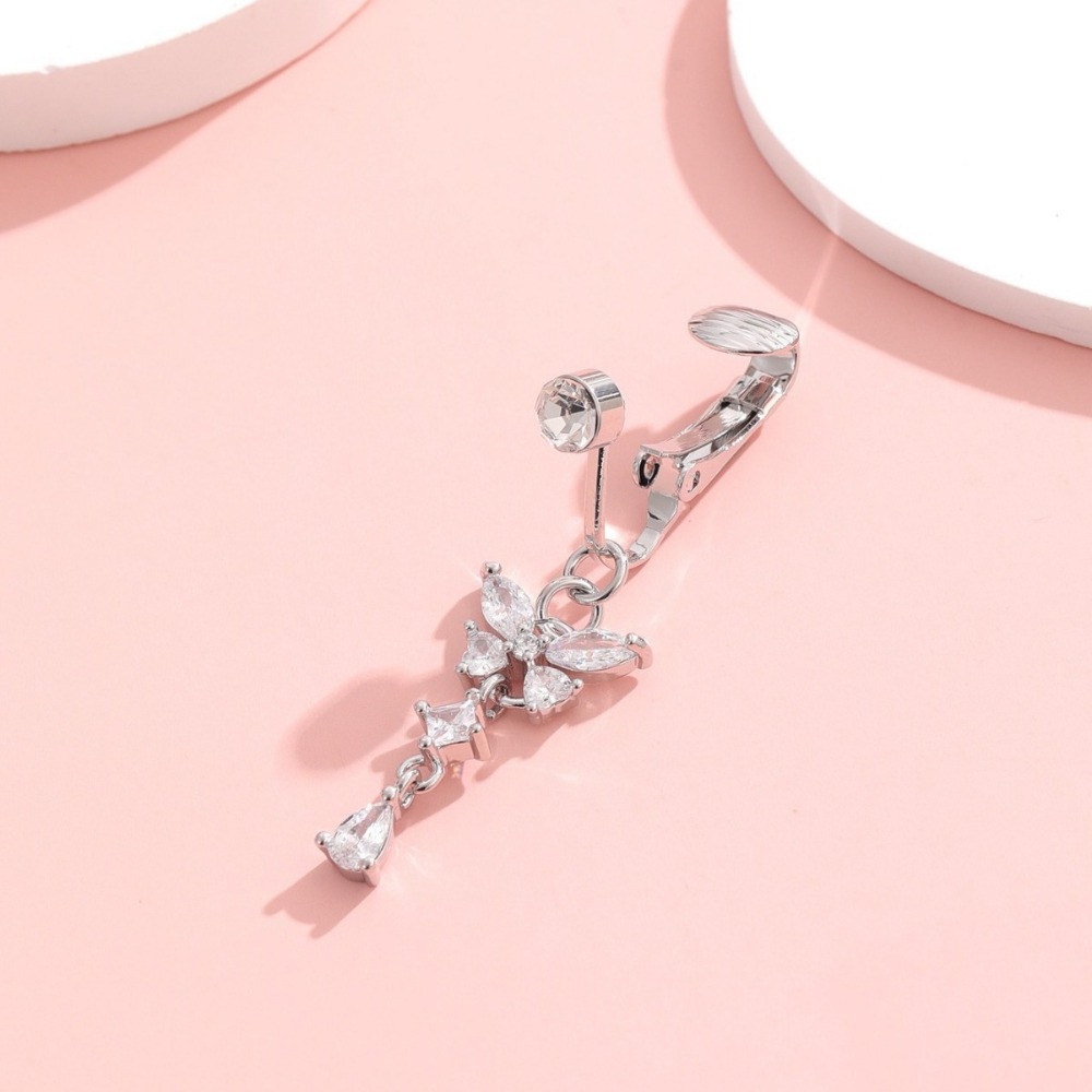 Kelebek Tasarımlı Klipsli Göbe - Body Jewelry Materials incelemesi ve fiyatı